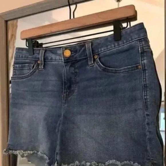 Seven7 Frayed Denim‎ Jeans Shorts Size 4 - Picture 7 of 8